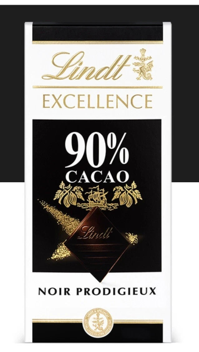 Tablette EXCELLENCE Noir 90% 100g Noir Prodigieux Lindt