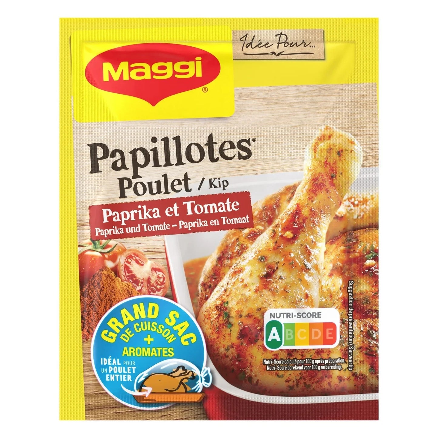 Maggi Papillotes poulet paprika tomate MAGGI le sachet de 28 g