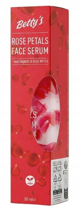 Sérum visage Betty's pétales de rose hydratante & anti-âge vegan niacinamide 50m