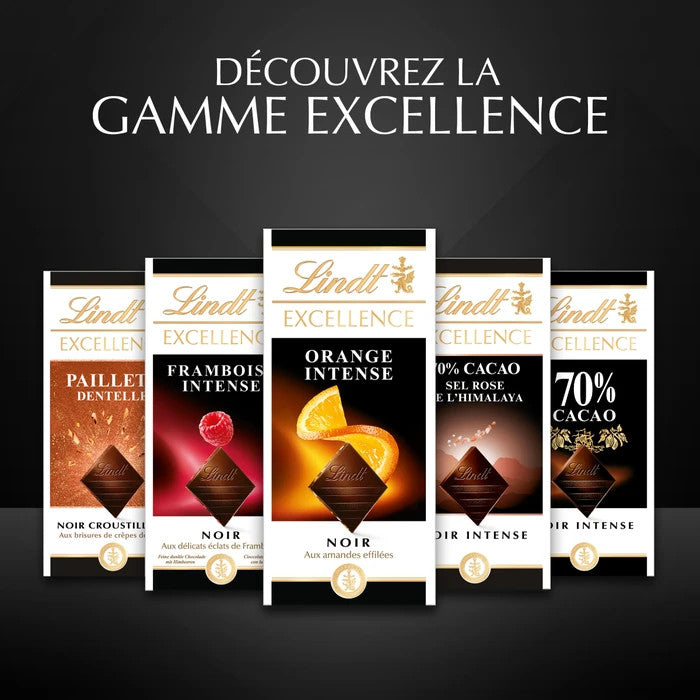 Tablette de Chocolat noir poire intense / LINDT de 100g