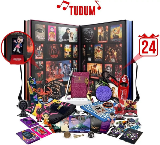 Calendrier de l'Avent, Coffret Cadeau "Netflix" Deluxe 24 cadeaux série exclu !
