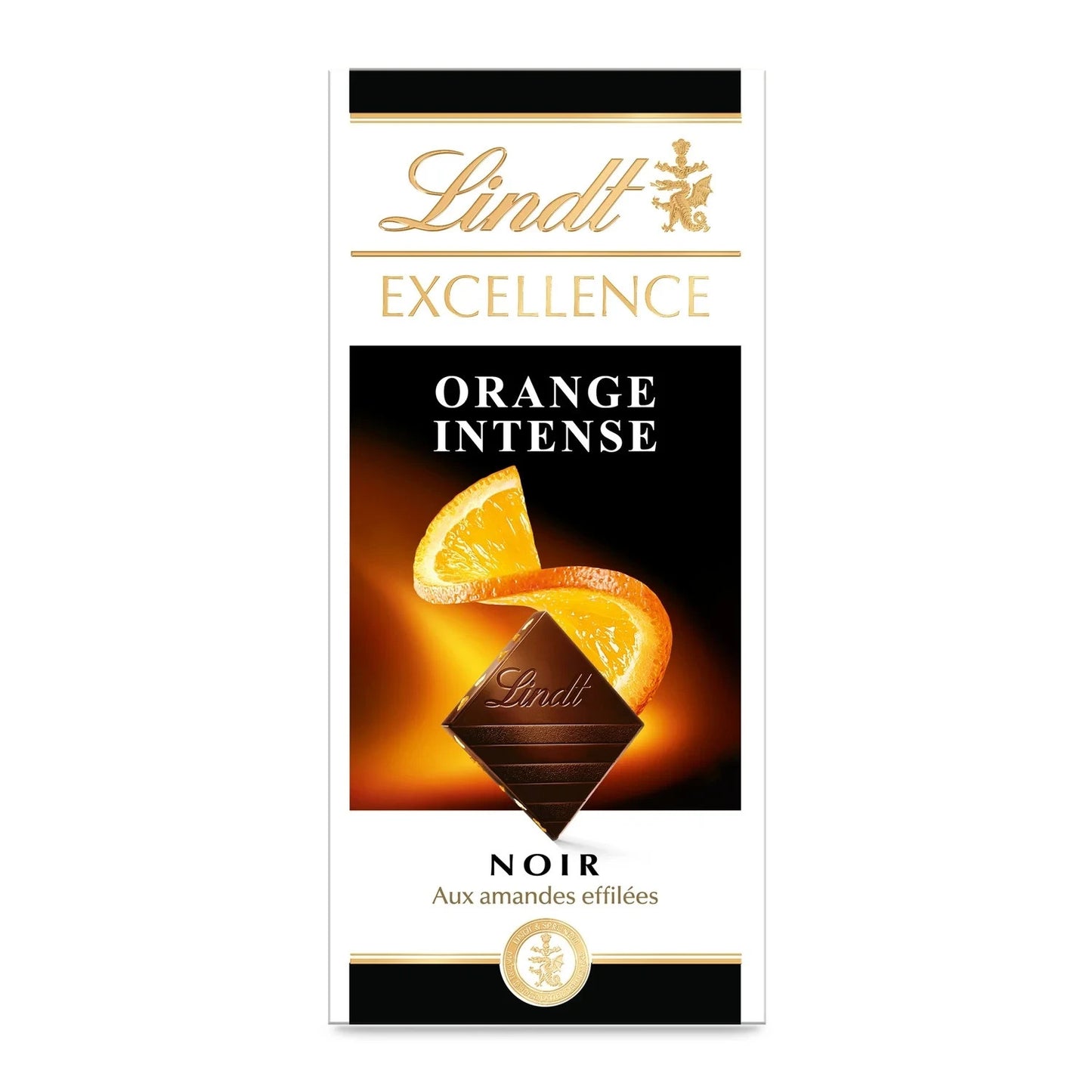 Tablette de Chocolat Noir Excellence Orange Intense LINDT La tablette de 100g