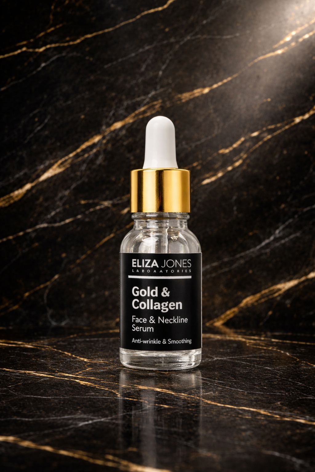 Sérum Visage & Décolleté Gold & Collagen 10mL Anti-Rides Eliza Jones