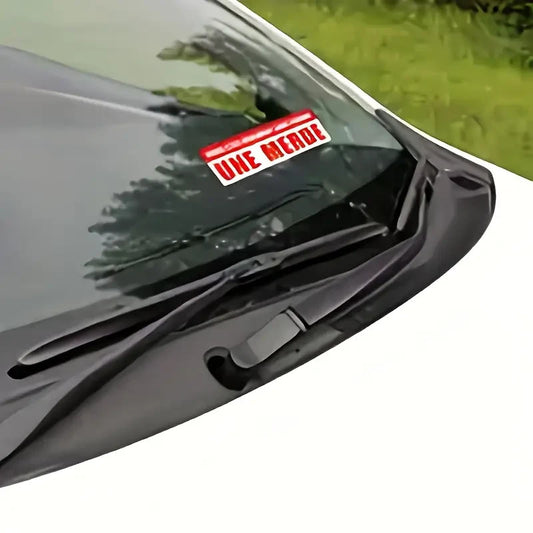 Lot de 5 autocollants dissuasifs pour voiture -garé comme une merde - car - auto