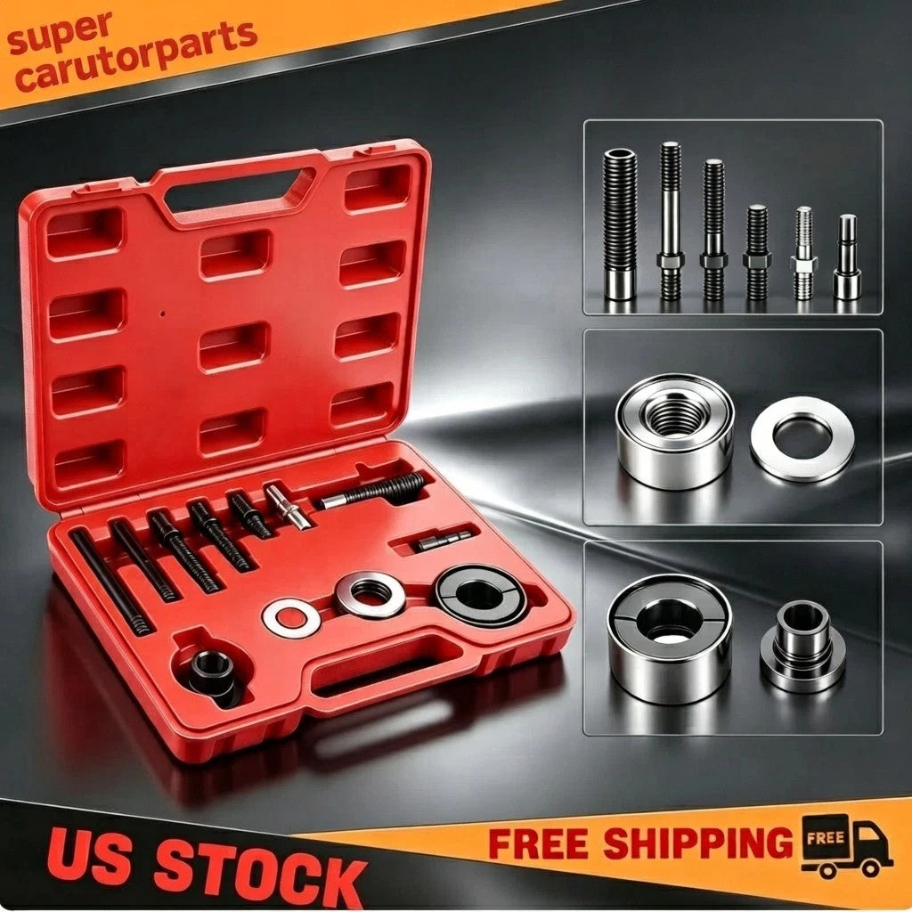 Pulley Puller and Installer Power Steering Pump Remover Alternator - 13 PCS Kit