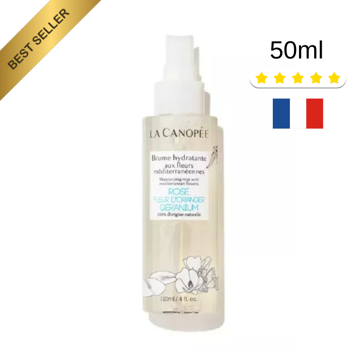 La Canopée Brume Hydratante Rose Fleur d'Oranger Géranium Revitalise la Peau BIO