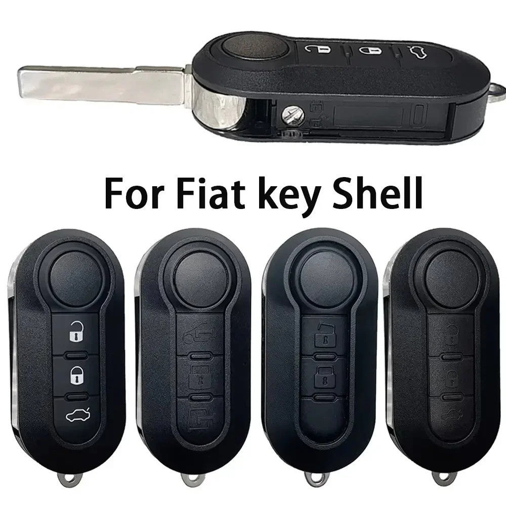 Coque Clé pour Fiat 500 Panda Bravo Stilo Brava Doblo Ulysse Ducato 3 Boutons