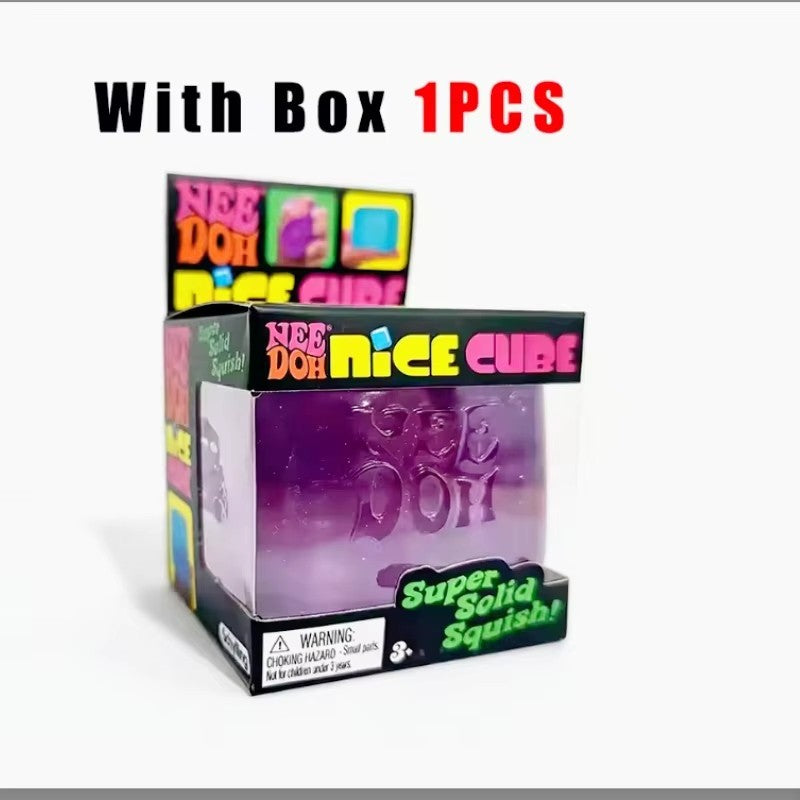 NeeDoh Nice Ice Baby Small Cube Fidget Squish Toy Nee Doh Mini Squeeze Ball NEW