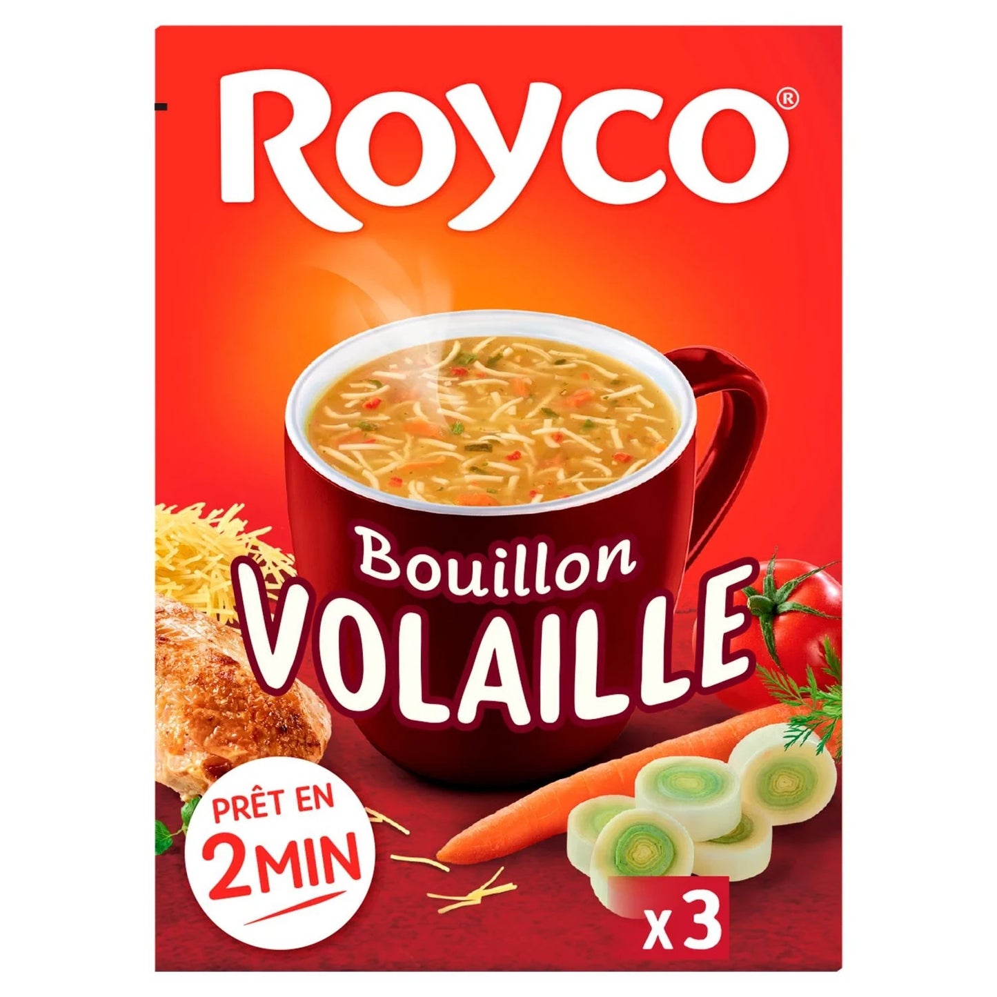 Bouillon Volaille Vermicelles Carottes ROYCO - x3