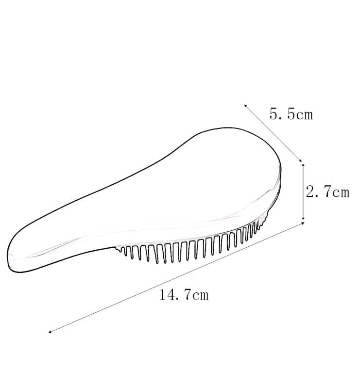 Brosse cheveux ultra démelante paillette pour tous types de cheveux Rose 🇫🇷