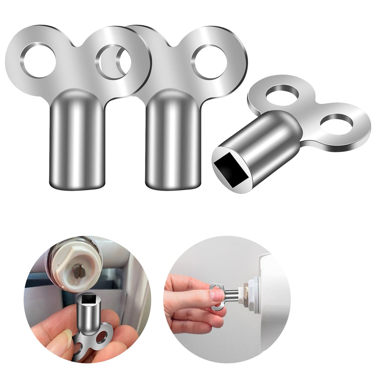 Llave de purga de radiador cuadrada de 5 mm