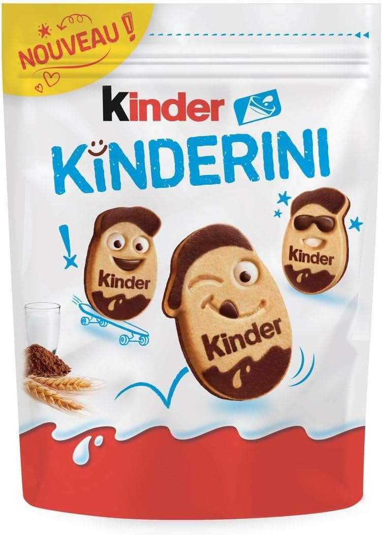 KINDER – Biscuits Gourmands au Chocolat Fondant, Texture Croquante et Crémeuse (Sachet 250g) - lot de 3 - Vendu par Lot