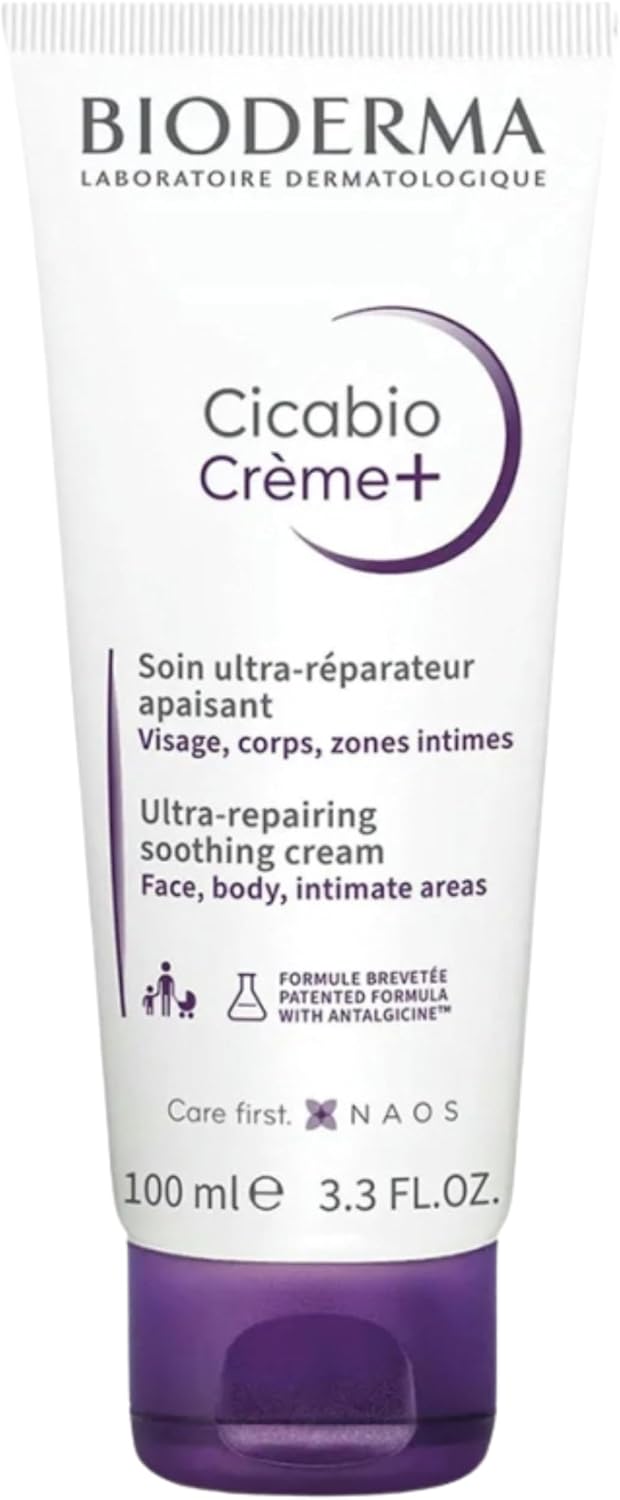 CICABIO Crème + | Crème réparatrice et apaisante | Action anti-grattage | Restaure l'épiderme | Fabriqué en France |Lot de 2 x 100ml
