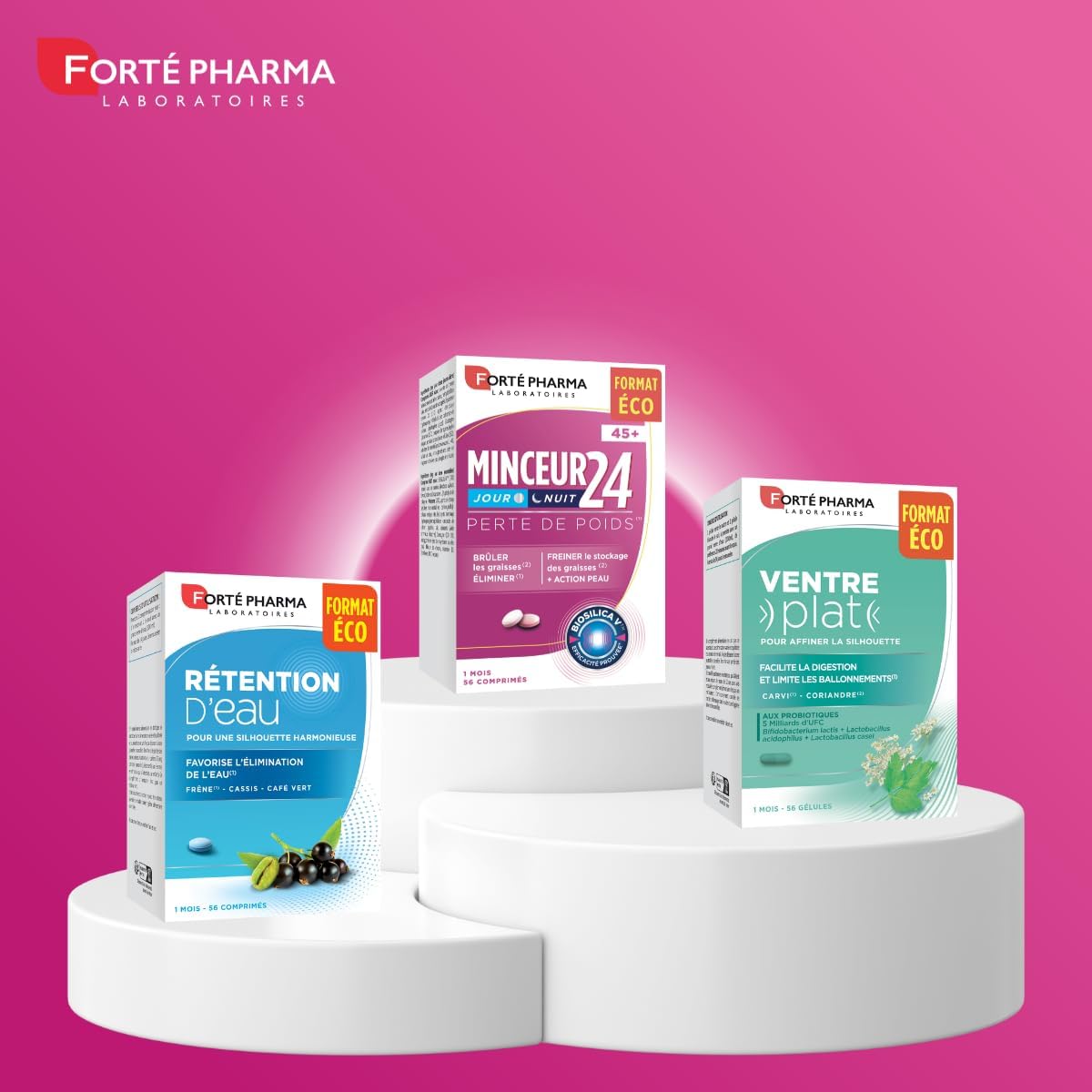 Forté Pharma Perte de poids jour et nuit Minceur 24 45+ 56 comprimés