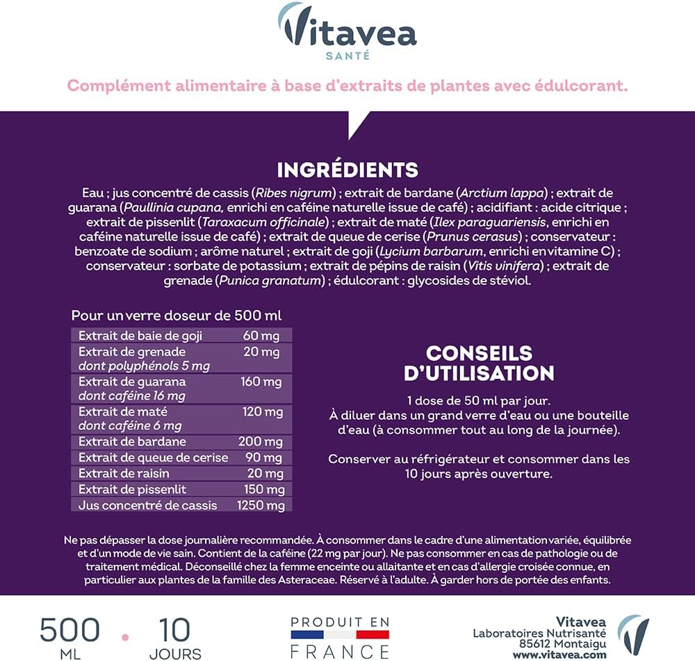 Vitavea Santé - Manhaé Draineur Expert - Bardane Pissenlit - Cure 10 jours