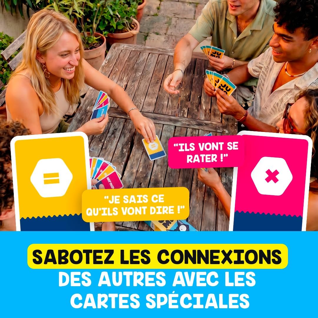 JUMO – Jeu de Société d’Ambiance – Grand Prix du Jouet 2026 – Drôle & Rapide – Association d’Idées & Rapidité – 3-8 Joueurs dès 10 ans – Cadeau Malin – par le créateur de Speed Bac – Jeu de Voyage