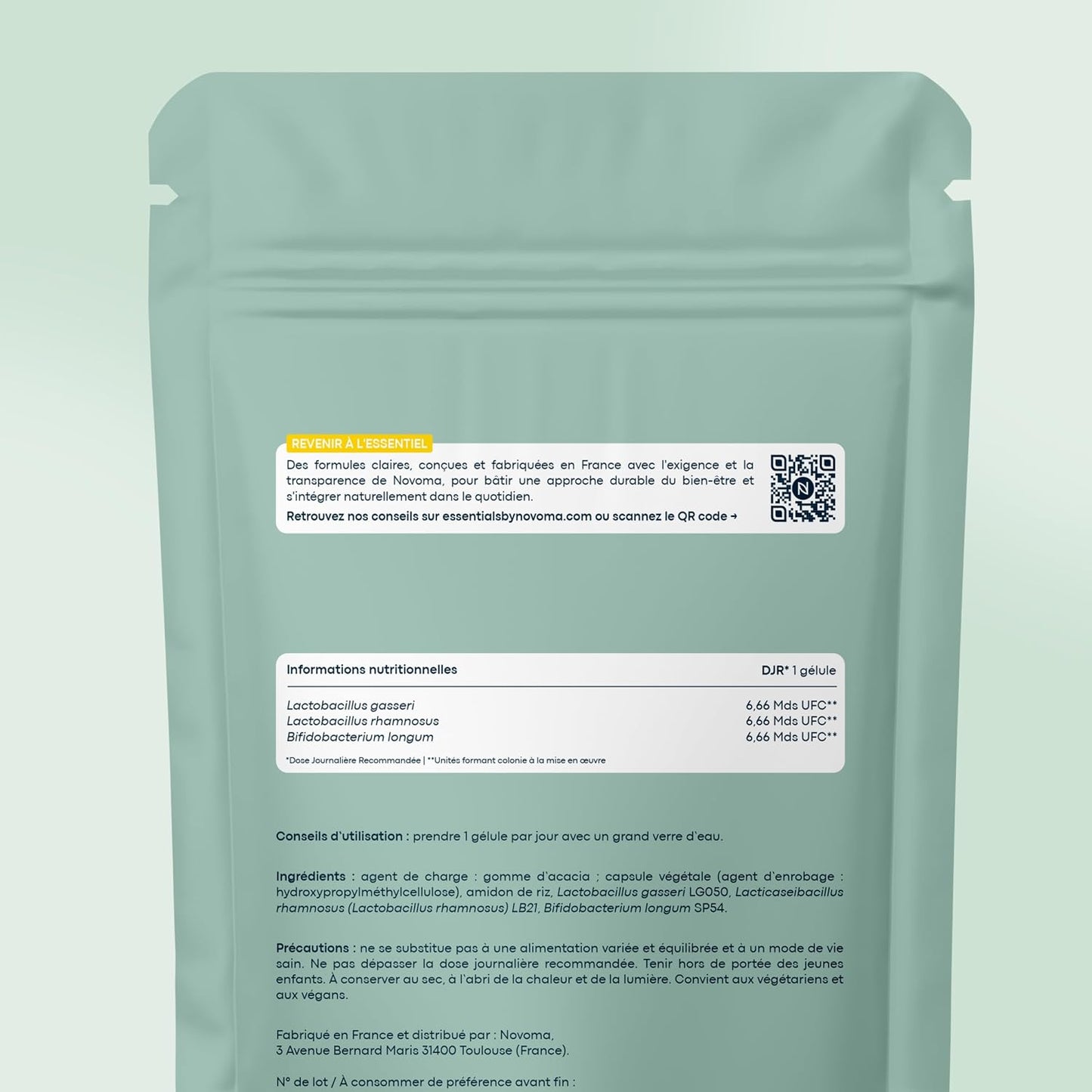 Probiotique - 20 Milliards UFC/Jour, 30 Gélules - 1 Mois