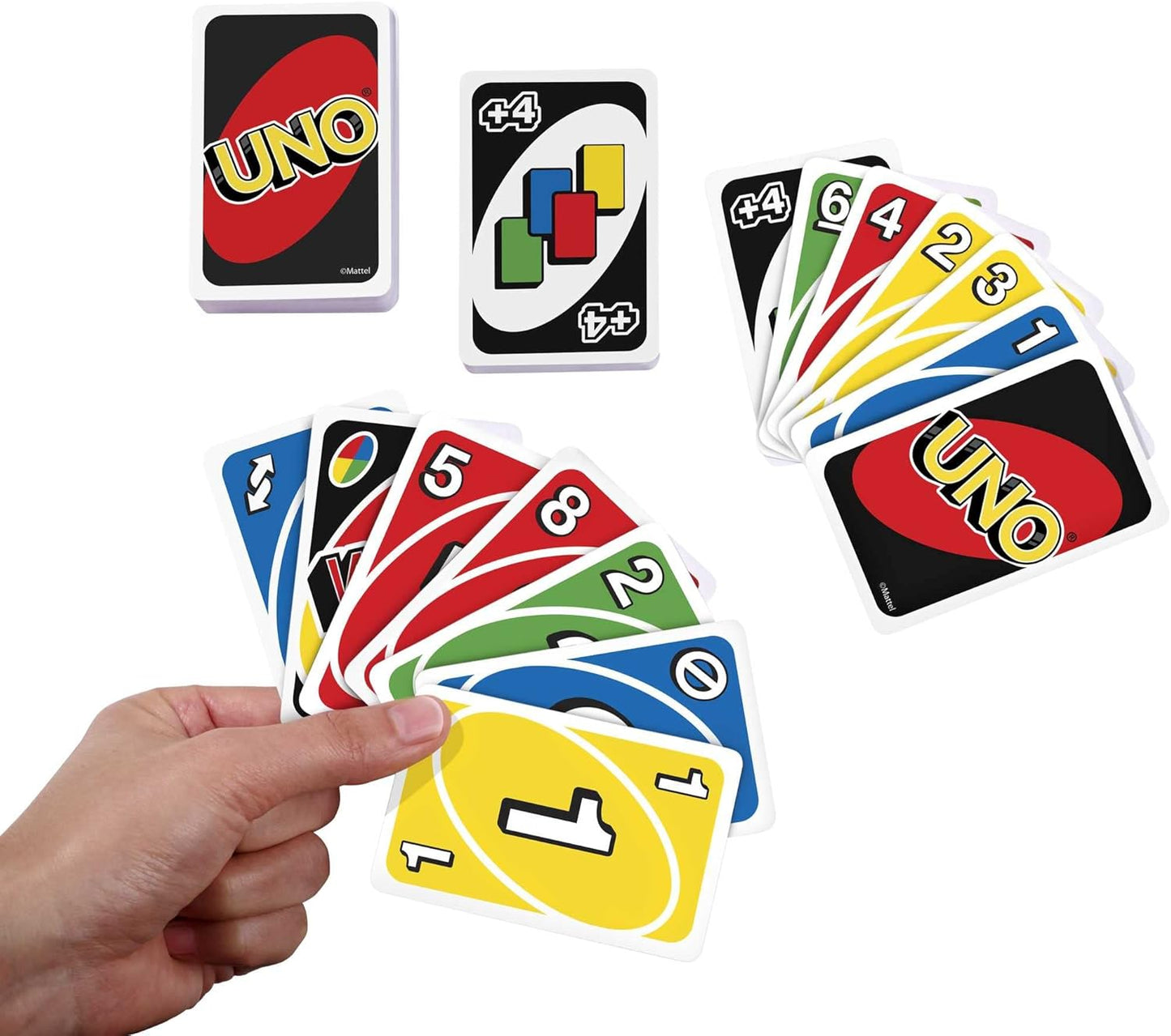Mattel Games UNO Jeu de Cartes, 7+ Ans, 2-10 Joueurs