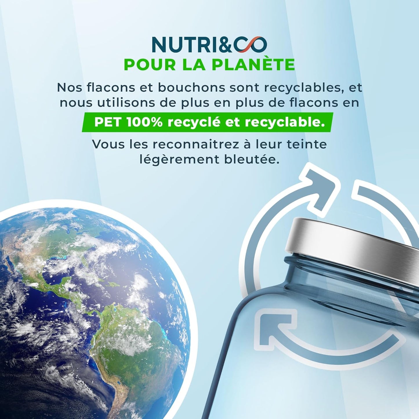 NUTRI&CO Magnésium Bisglycinate Malate & Liposome vitamine B6 | 120 Gélules