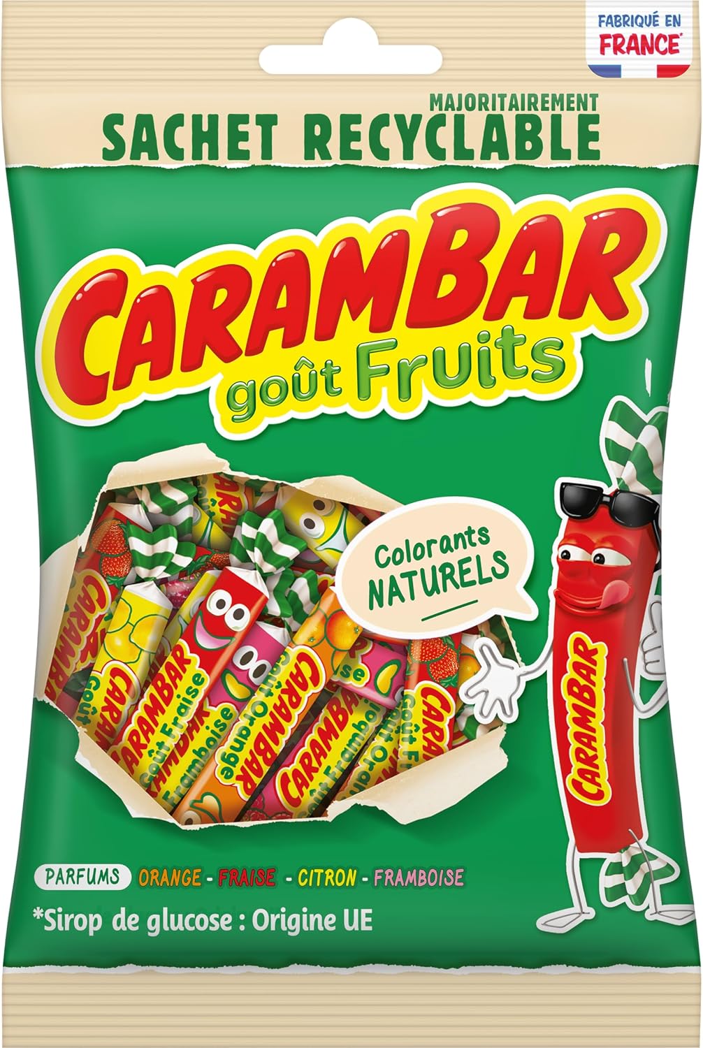 CARAMBAR Fruits sachet recyclable 180g
