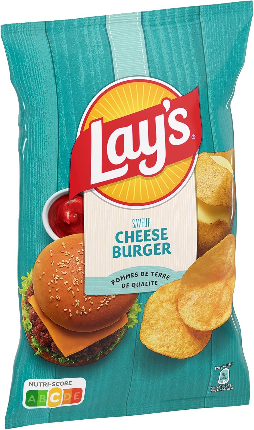 Patatas fritas LAY'S Sabor Cheeseburger 120g