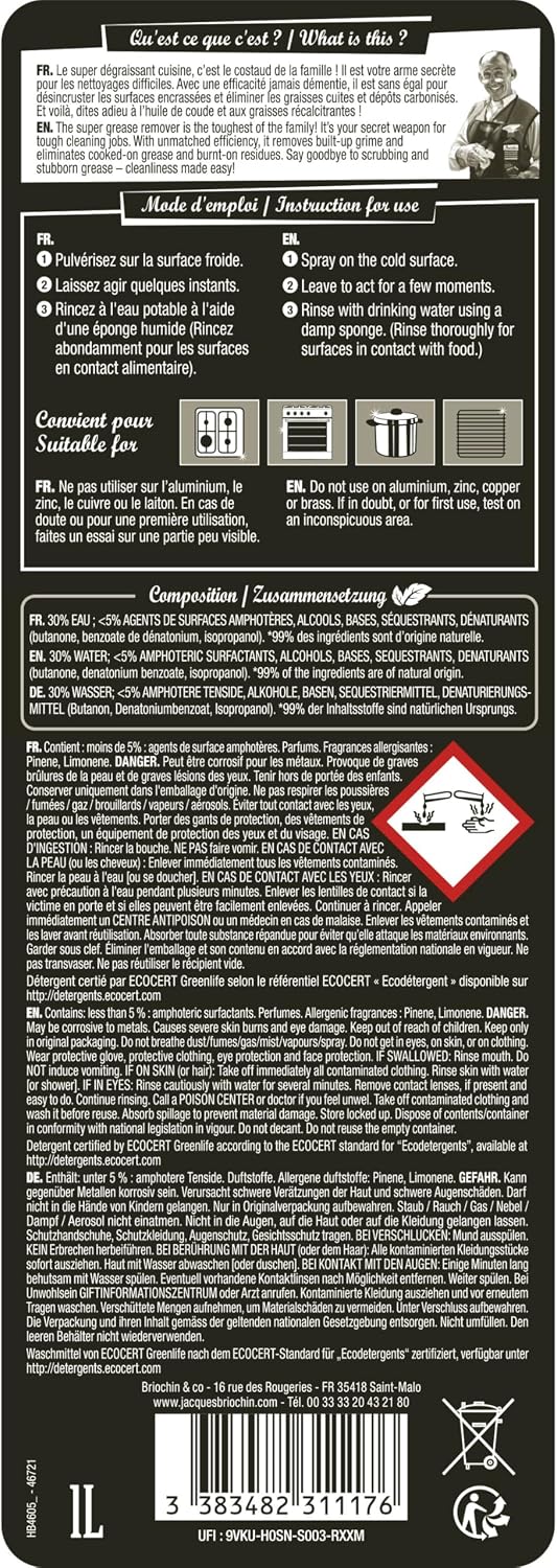 BRIOCHIN Super décapant cuisine ultra efficace 1L