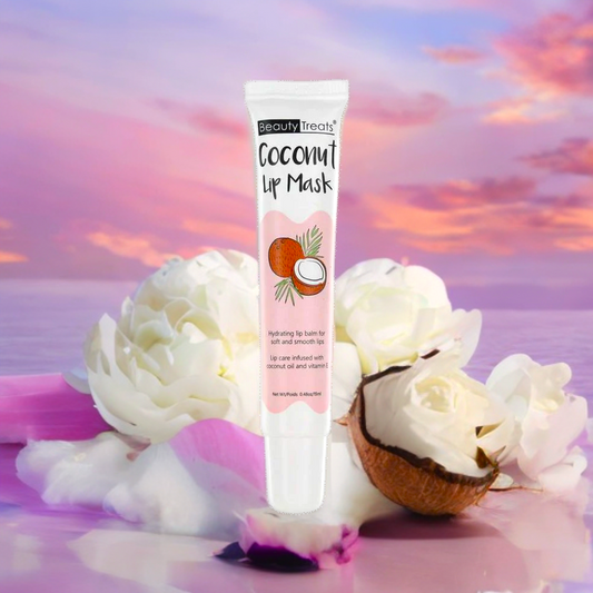 Masque pour les Lèvres à l'huile de Noix de Coco enrichi en vitamine E format tube - Mes Petits Moments