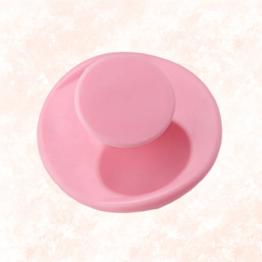 Brosse shampoing massage de tête en silicone doux 2 en 1 Rose