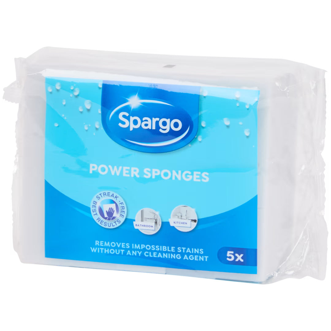 Spargo - 5 Éponges magiques : nettoient sans utiliser de produit d'entretien