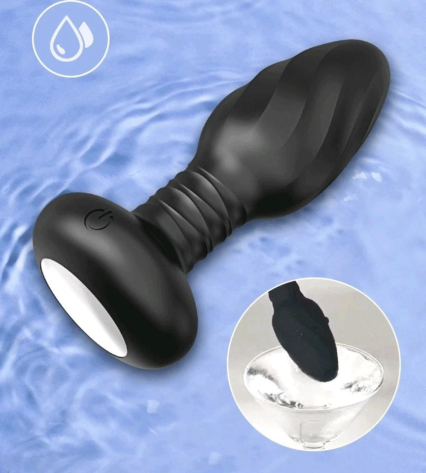 Plug Anal Vibrant Rotatif Connecté Lumineux – Contrôle à Distance & 9 Mode