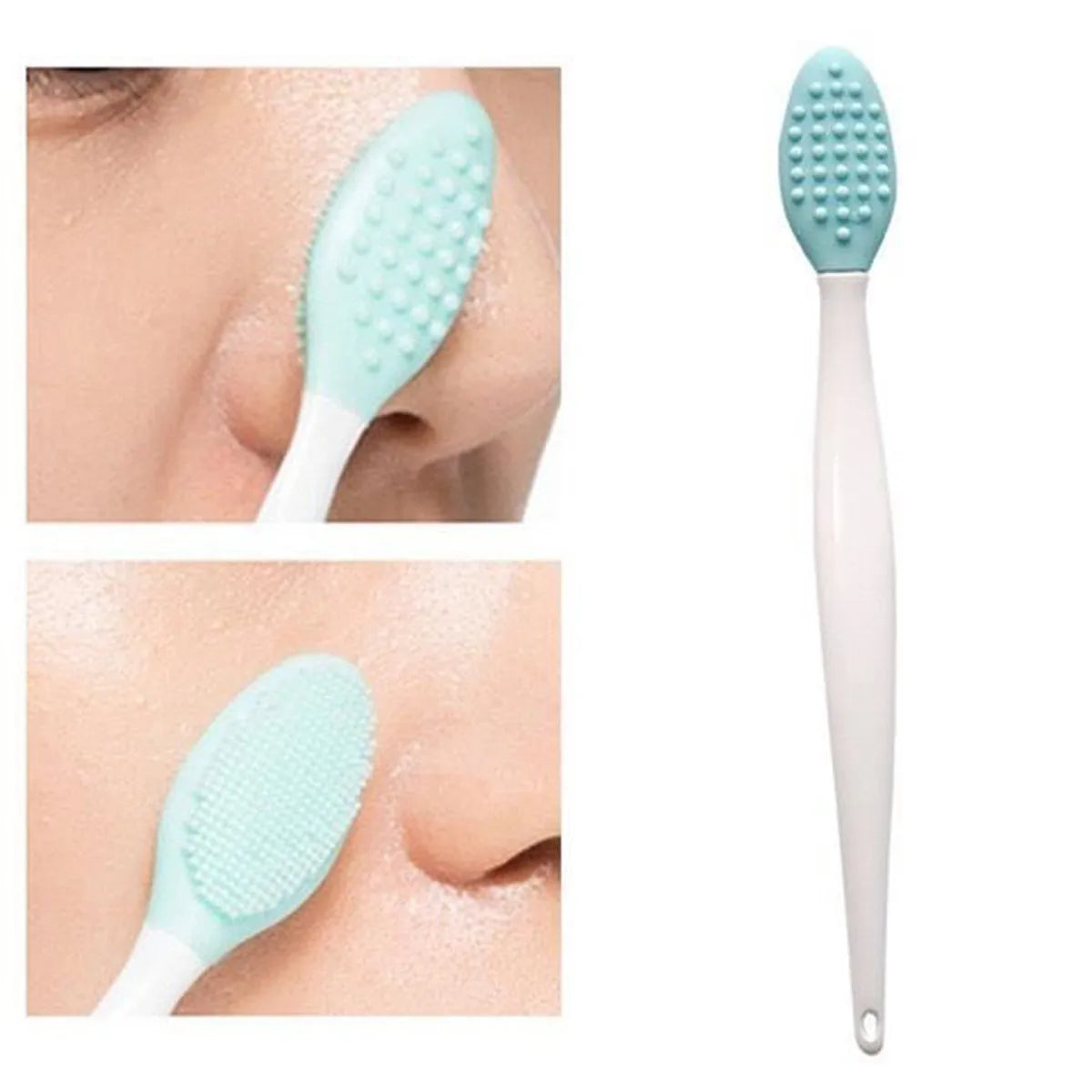 Brosse Exfoliante et Massante en Silicone pour le Nettoyage des Points Noirs - Mes Petits Moments