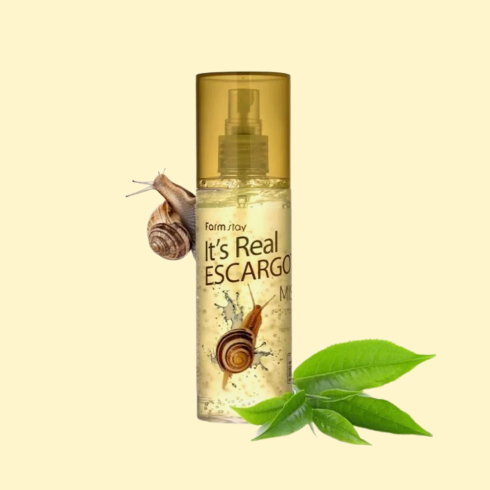 Spray Gel Brume It's Real Mucus d'Escargot visage de Farmstay - Mes Petits Moments