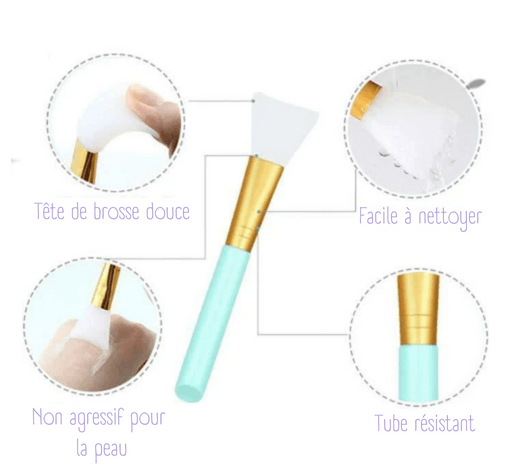 Applicateur/ Pinceau Masque pour le Visage en Silicone bleu - Mes Petits Moments