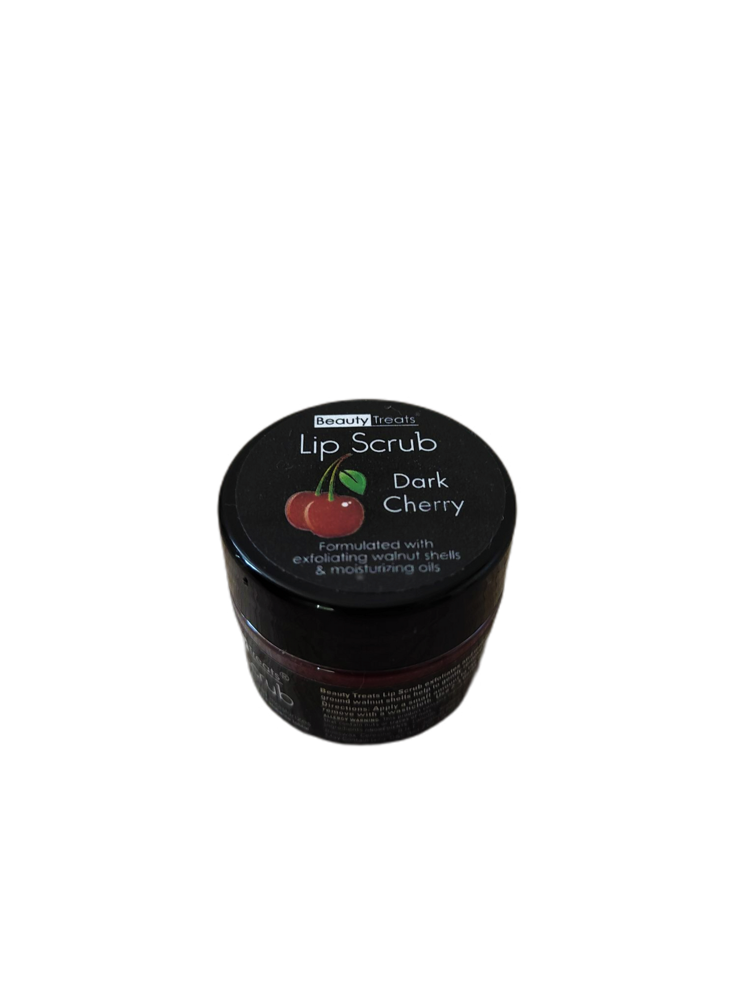 Gommage fruités gourmands pour les Lèvres en Pot cerise noire