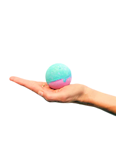 Boule de Bain effervescente "Je t'aime" parfum Lila 120gr - Mes Petits Moments
