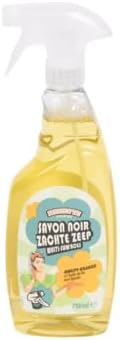 Savon Noir Mariette, Nettoyant Multitâches à l'Huile de Lin, Spray Dégraissant, pour Sols et Carrelages