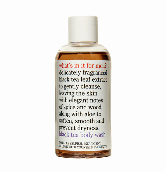 ¿Qué gano yo..? Gel de ducha de té negro 100ml todo tipo de piel