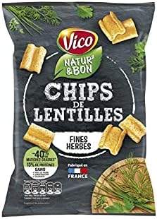 VICO - Chips De Lentilles Fines Herbes 85G - Lot De 4