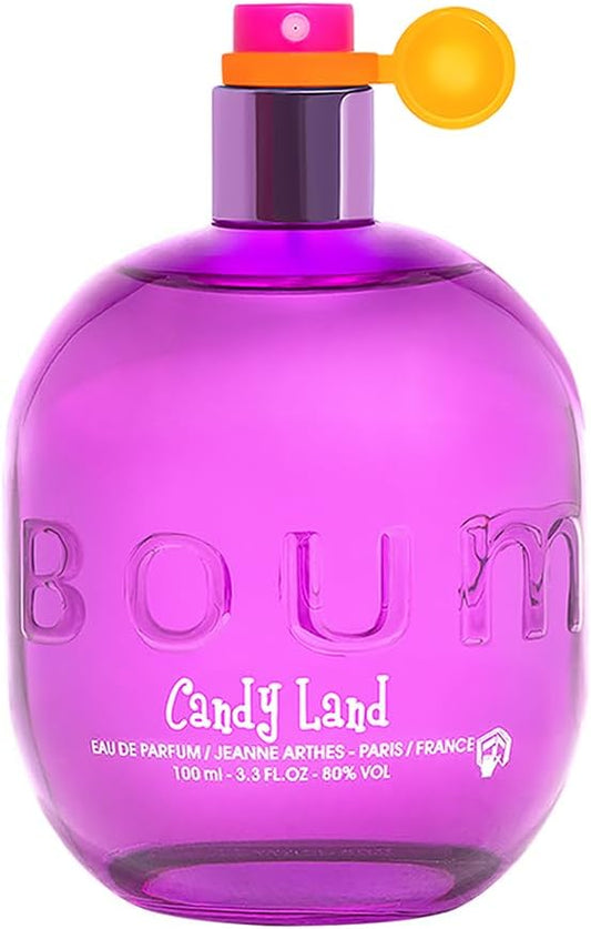 JEANNE ARTHES - Eau de Parfum Femme Boum Candy Land - Floral - Fleur d'oranger et Musc - Fabriqué en France à Grasse - Cadeau Femme - Flacon Vaporisateur 100 ml