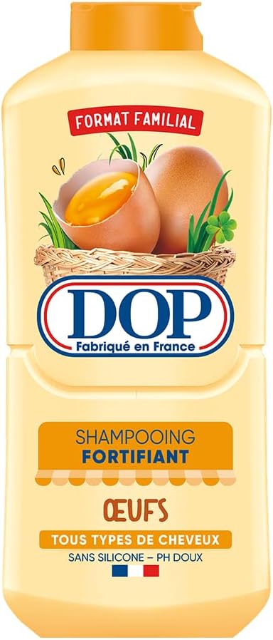 Champú Fortificante DOP Sin Silicona pH Suave Huevos Todo Tipo de Cabello Formato Familiar 500ml