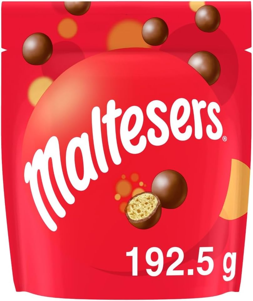 MALTESERS Bonbons Chocolat au Lait Cœur Croquant Format Partage 192,5g