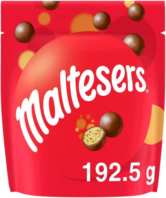 MALTESERS Bonbons Chocolat au Lait Cœur Croquant Format Partage 192,5g
