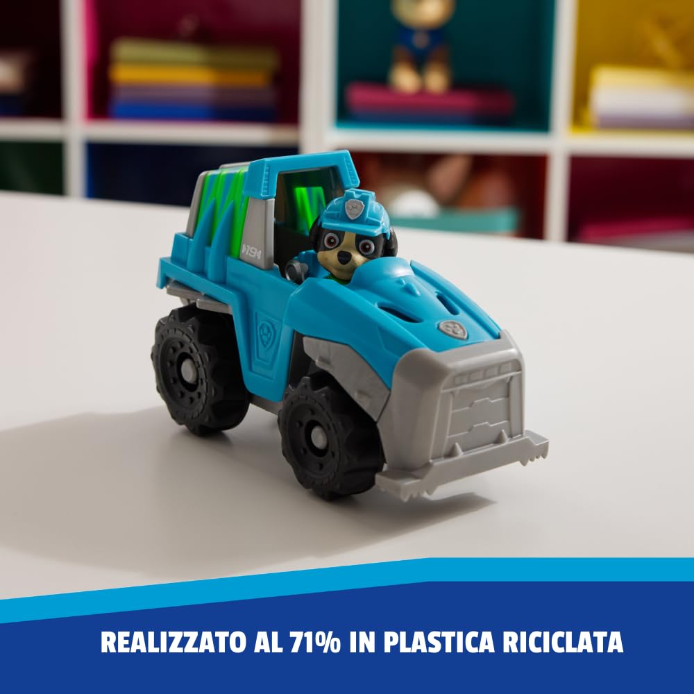 Paw Patrol - Pat Patrouille - Véhicule 15 Cm Et Figurine Liberty