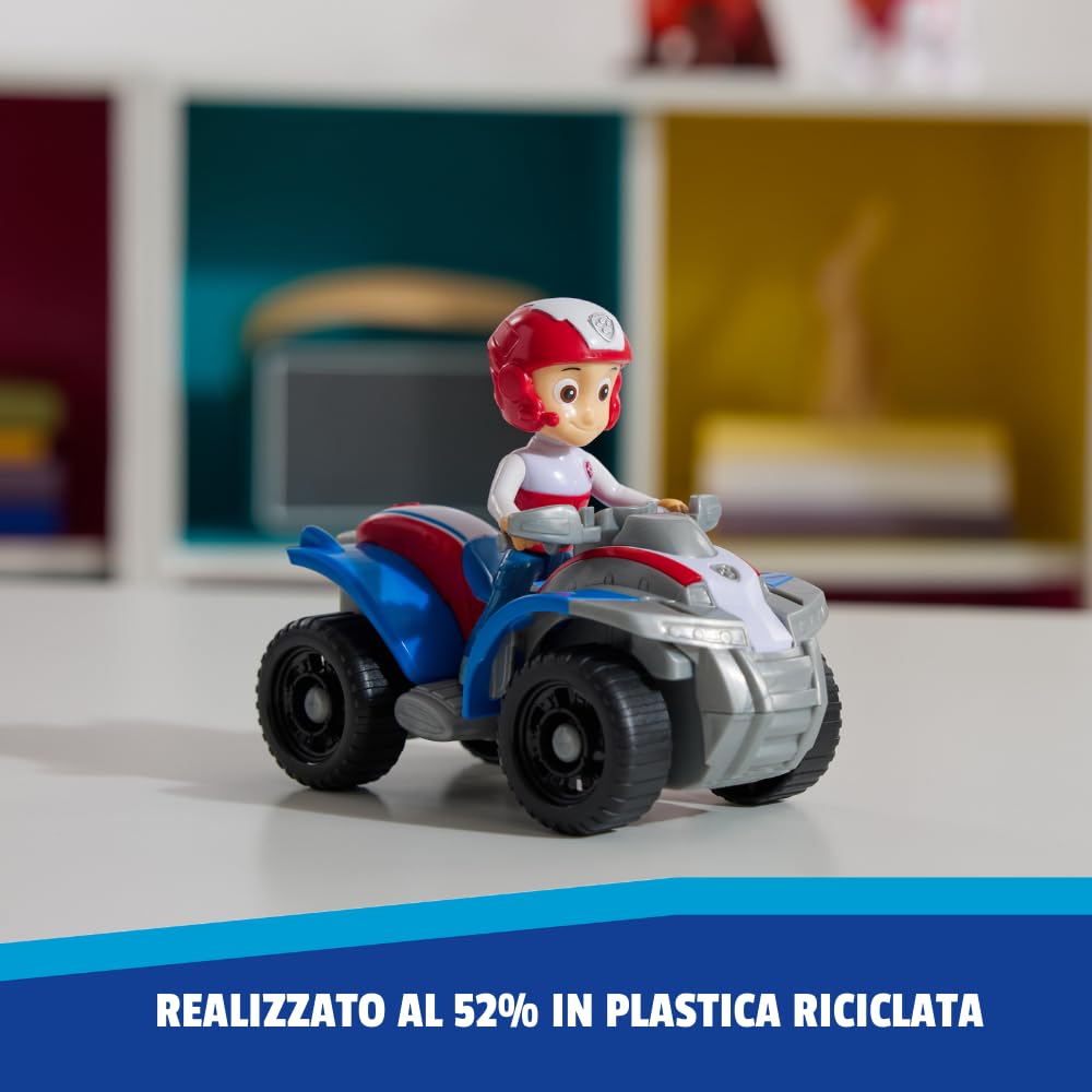 Paw Patrol - Pat Patrouille - Véhicule 15 Cm Et Figurine Liberty