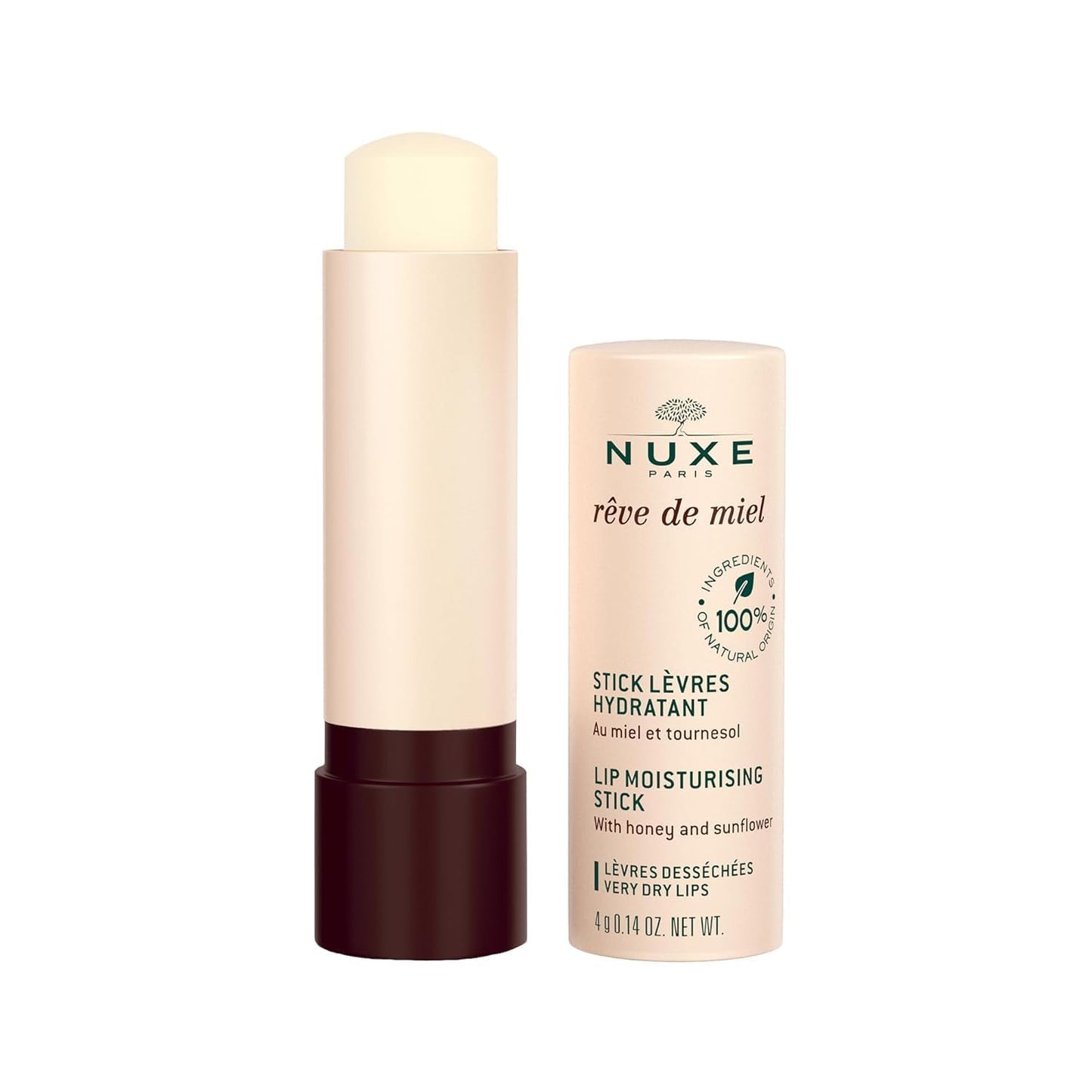 Nuxe Rêve de Miel Stick Lèvres Hydratant au Miel de Tournesol Lot de 2 x 4 g