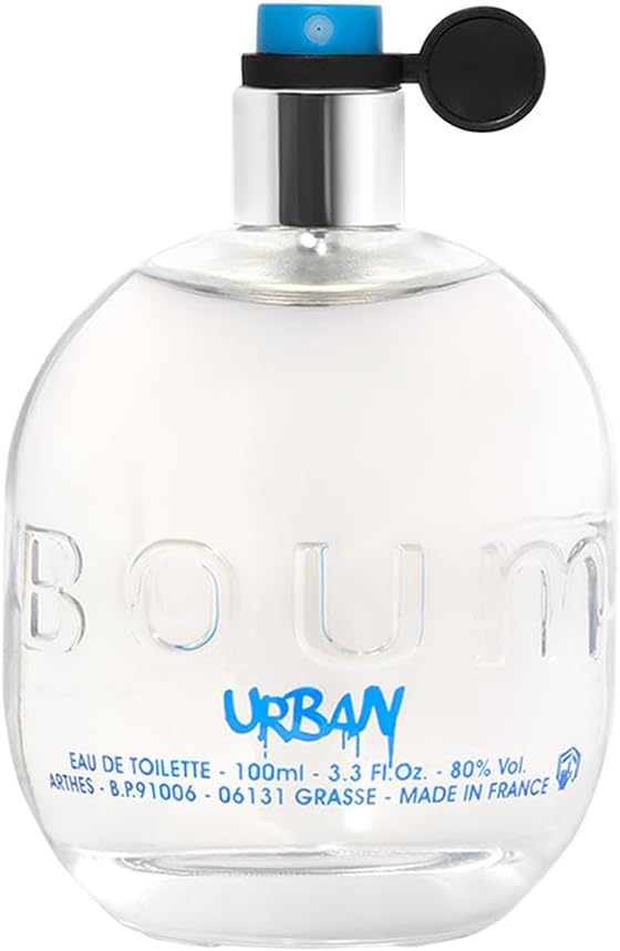 JEANNE ARTHES - Eau de Toilette Homme - Boum Urban - Floral & Fruité - Accords Marins & Patchouli - Fabriqué en France à Grasse - Cadeau homme - 100 ml
