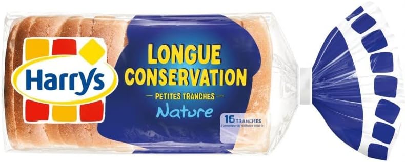 HARRYS Pan de Molde Natural De Mie Estable 250 g Paquete de 4