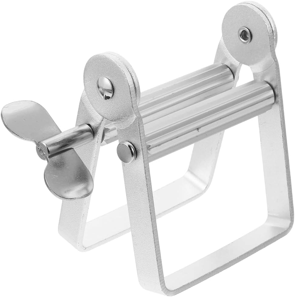Presse Tube Dentifrice Tube Squeezer, Vide-tube de dentifrice, Tube Squeezer Roller, Distributeur de dentifrice, Lazy Dentifrice, Tube en métal Wringer pour dentifrice, Peintures, Cosmétiques
