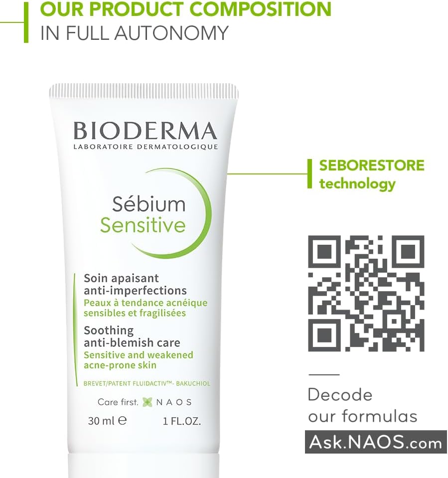 BIODERMA Sébium Sensitive Crème Anti-Imperfections, 30 ml