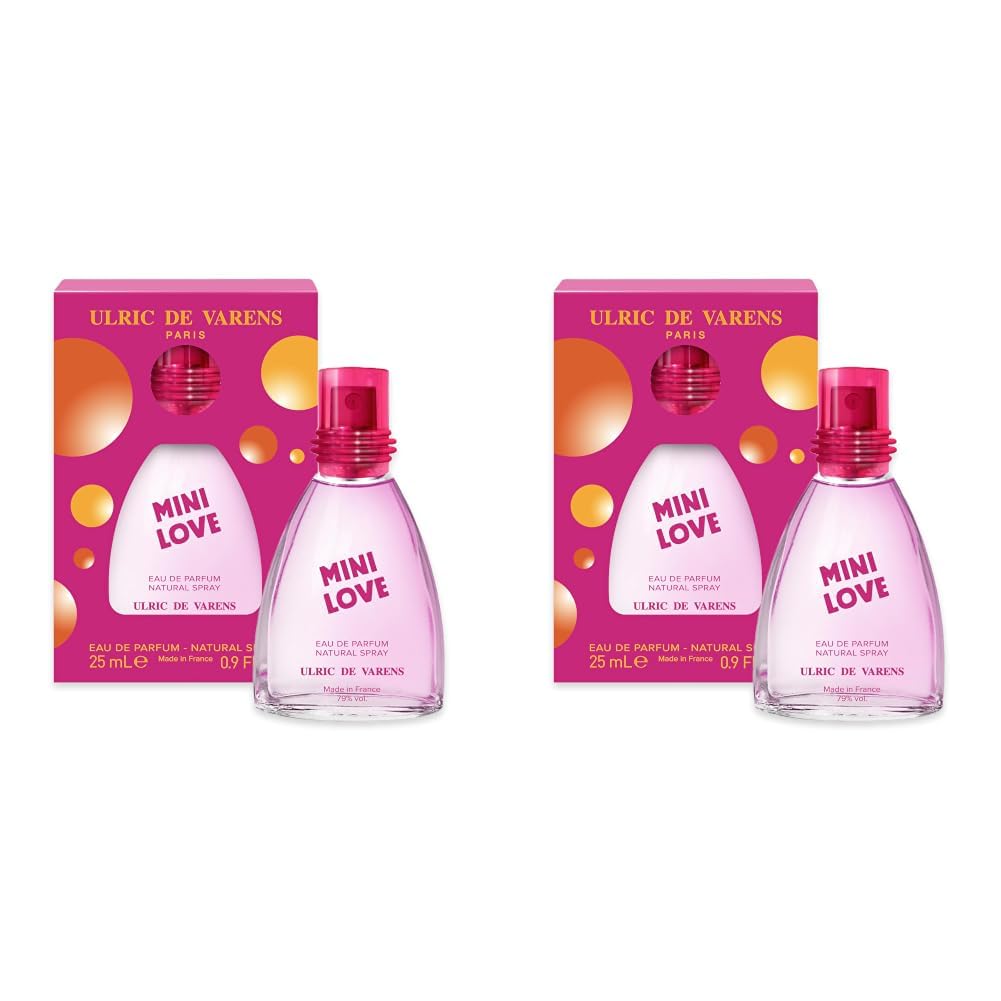 ULRIC DE VARENS - Eau de Parfum Mini Love - Floral Et Fruité - Parfum Femme - Vaporisateur - Made in France - 25 ml
